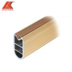 1.2mm Thickness Aluminum Hollow Tube Oval Wardrobe Closet Hanging Rod