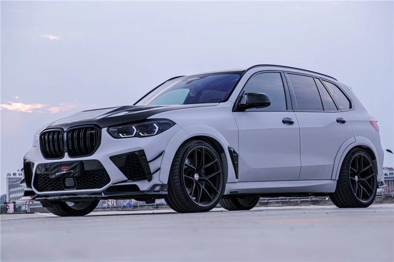 Auto Parts Carbon Fiber Body Kit for BMW X5M X5M Carbon Fiber Hood X5M Front Shovel Diffuser Spoiler X5M Wide Body Kit