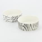Multiple Size Personalized Ceramic Dog Bowls For Decoration / Promotional Gift