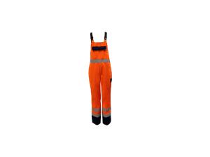Wholesale Man 250GSM CVC Reflective Working Bib Overalls With Adjustable Braces Clasps buckles from china suppliers
