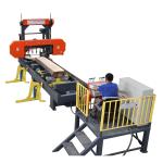 Lumber Factory Bandsaw Wood Mill , T300mm Auto Horizontal Hydraulic Bandsaw Mill