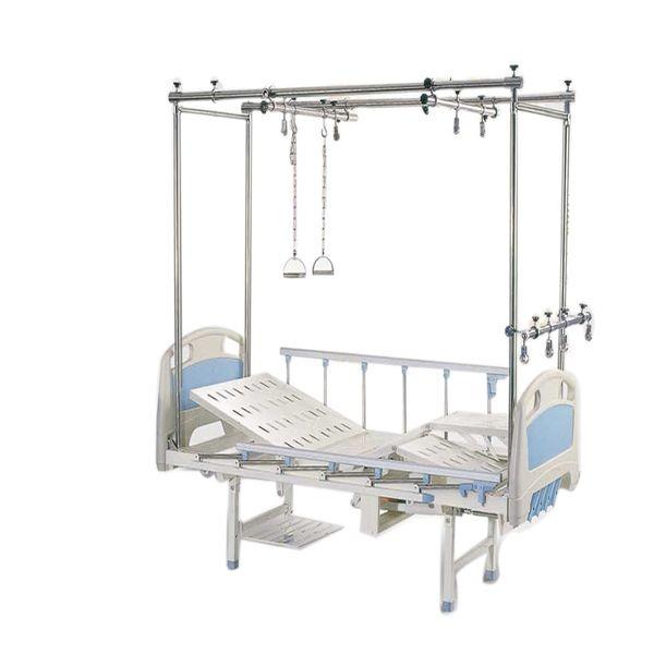 Height Adjustable Manual Hospital Bed With Crank Clinic Medical Examination