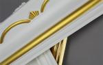 Golden Decorative Polyurethane Crown Moulding Belt Line Hand Painted
