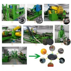 China 30-120 Mesh Rubber Powder Production Line 3000kg/H Rubber Granules Machine on sale
