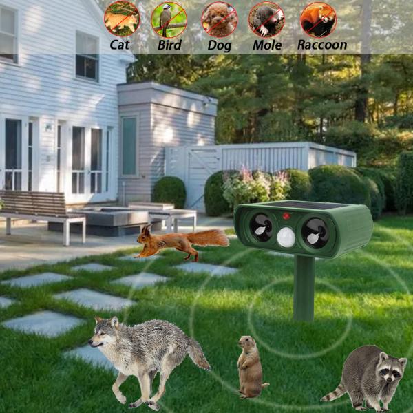 Outdoor Solar Powered Waterproof Animal Repeller Shocked Repeller for Animal Control