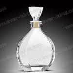SGS Cork Sealing White Glass 750 Ml Whiskey Bottle