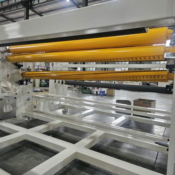 Newest double perforating blade toilet paper/maxi towel roll rewinding machine