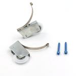 Metal Wardrobe Nylon Door Rollers 608A Bearing ODM Chrome Plating