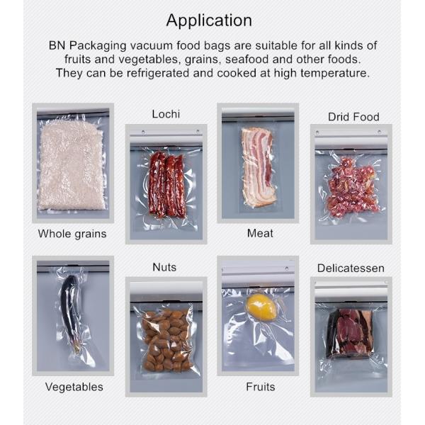 Rectangular Plastic Vacuum Bag 80-150 Micron Thickness