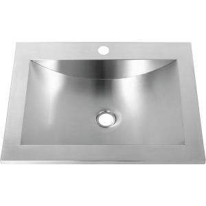 Wholesale 21&quot; Executive Zero Radius SS Curved Basin Trough Sink For Bathroom from china suppliers