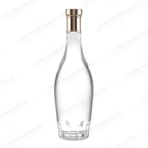 Wholesale Healthy Lead-free Glass 500ml Classic Design Vodka Brandy Liquor Glass Bottle with Corks from china suppliers
