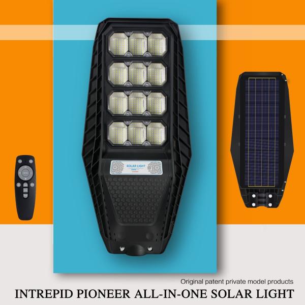 300w 200w 100w All In One Solar Street Light Ip67 Led Remote Control