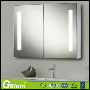 China China factory price new products wall mounted bathroom furniture mirror cabinet with LED light on sale