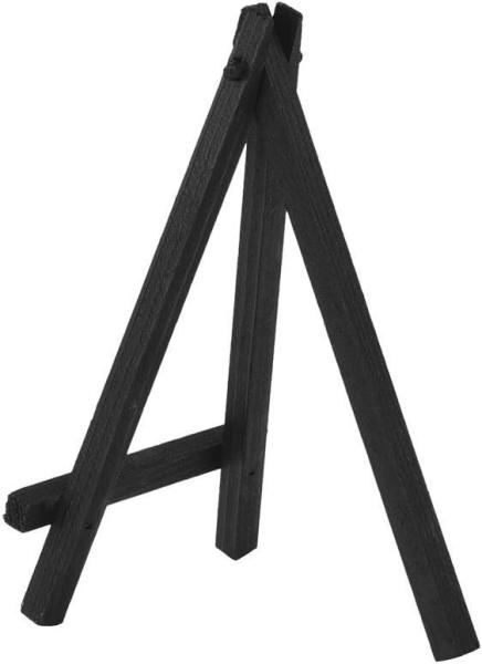 5 Inch Black A Frame Wooden Tripod Art Easel For Small Canvases Cards Photos