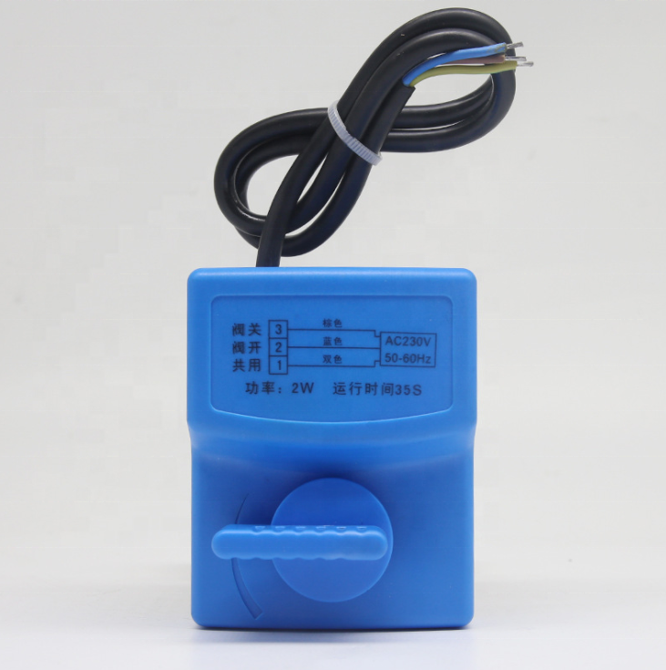 Manual electric ball water air compressor micro three-wire two-way valves
