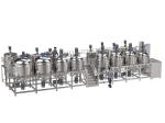 316/304 Stainless Steel Liquid Mixing Tank Machine With Homogenizing Head Shear