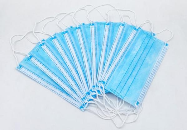 Meltdown Fabric Disposable Face Mask With Earloop Anti Covid 19 3 Layer