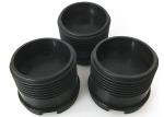 Heavy Duty Plastic Drill Pipe Thread Protectors , OCTG Screw Protectors Black