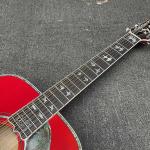 Custom 12 strings 41 inch Flamed Maple Neck Doves Dreadnought Acoustic Guitar