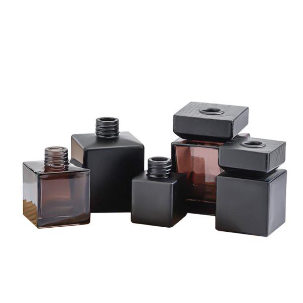 Premium Square Glass Reed Diffuser Bottle|Lead-Free|Wholesale Bulk|Leak-Proof|Factory Custom Logo/OEM