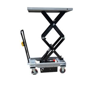 Wholesale Mini Hydraulic Portable Scissor Lift Tables 150kg 27.56''X17.72'' Mobile Max Height 29.72in from china suppliers