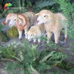 Blue 110v Animatronic Sheep Simulated Animals For Animal Exhibitions