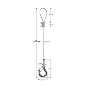 Wholesale Double Screws Brass Fasteners Type 304 Steel Rigging Wire Rope Slings YW86522 from china suppliers