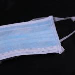 Pp 3 Ply Ear Loop Medical Face Mask Blue White Color