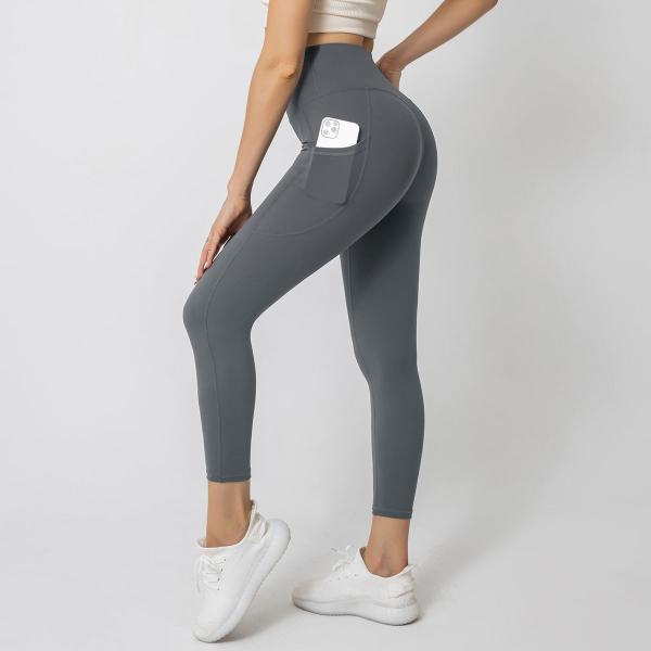 Sanded yoga pants high elastic breathable moisture wicking fitness pants sports