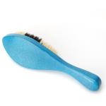 Multiple Color PU Pure Boar Hair Bristle 360 Curved Brush Custom Logo