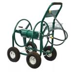 300kg Load Capacity Heavy-Duty 4-Wheel Iron Garden Cart for Shopping Storage