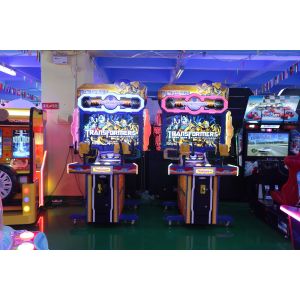 Interactive 2 Players Transformer Shooting Arcade Machine