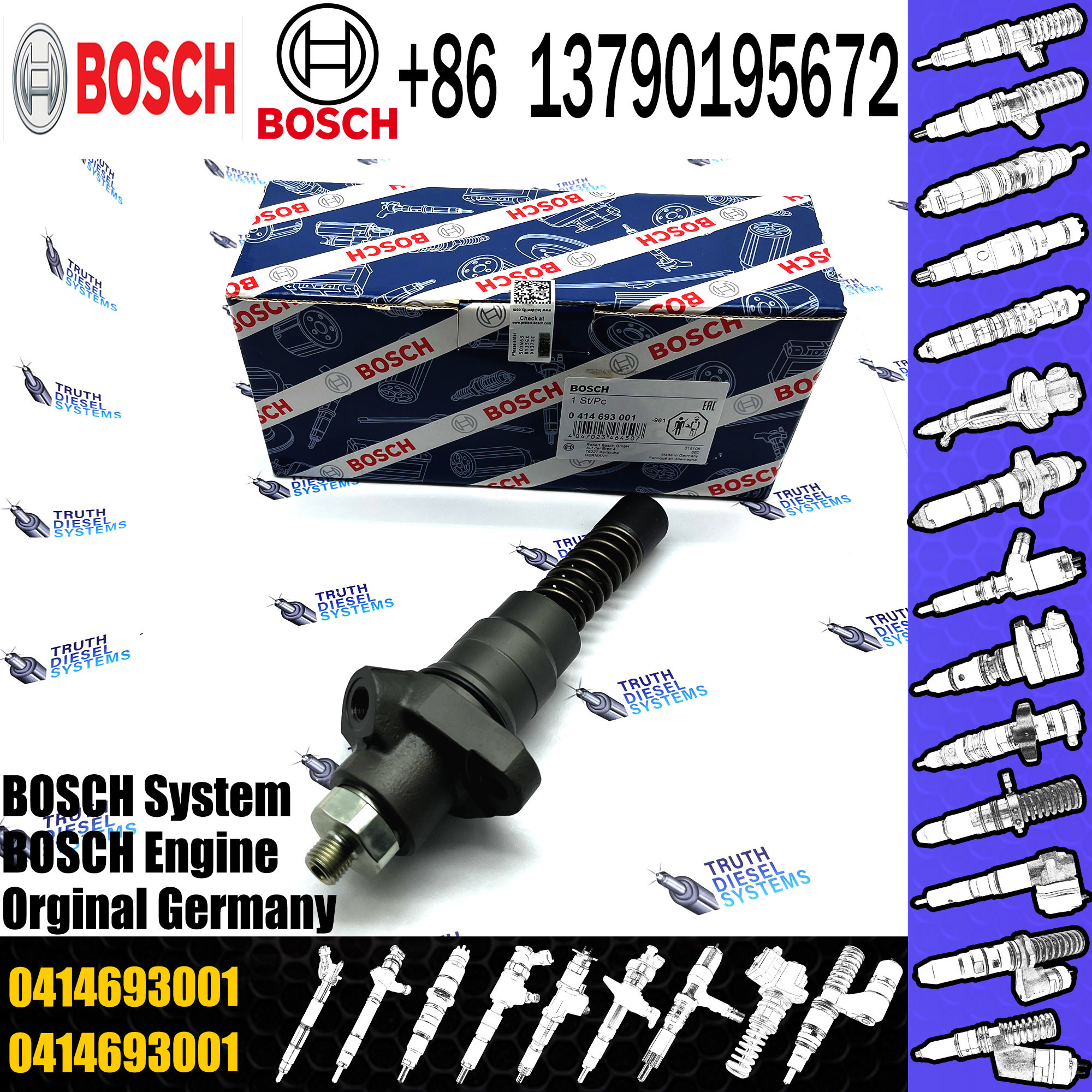 0414693001 0414693002 Engine fuel injector nozzle unit pump 0414693001 0414693002 fuel pump
