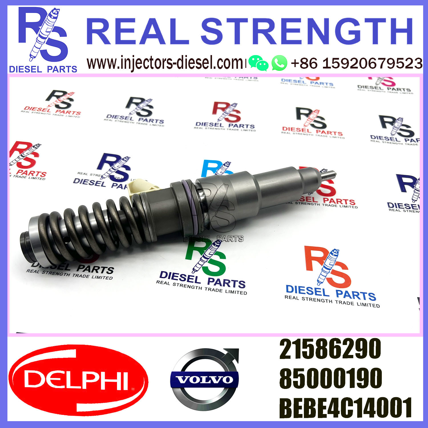 V-O-L-V 2pin injector21586290 85000190 Diesel pump Injector DELPHI BEBE4C14001 forOLVO 9.0 LITRE TRUCK