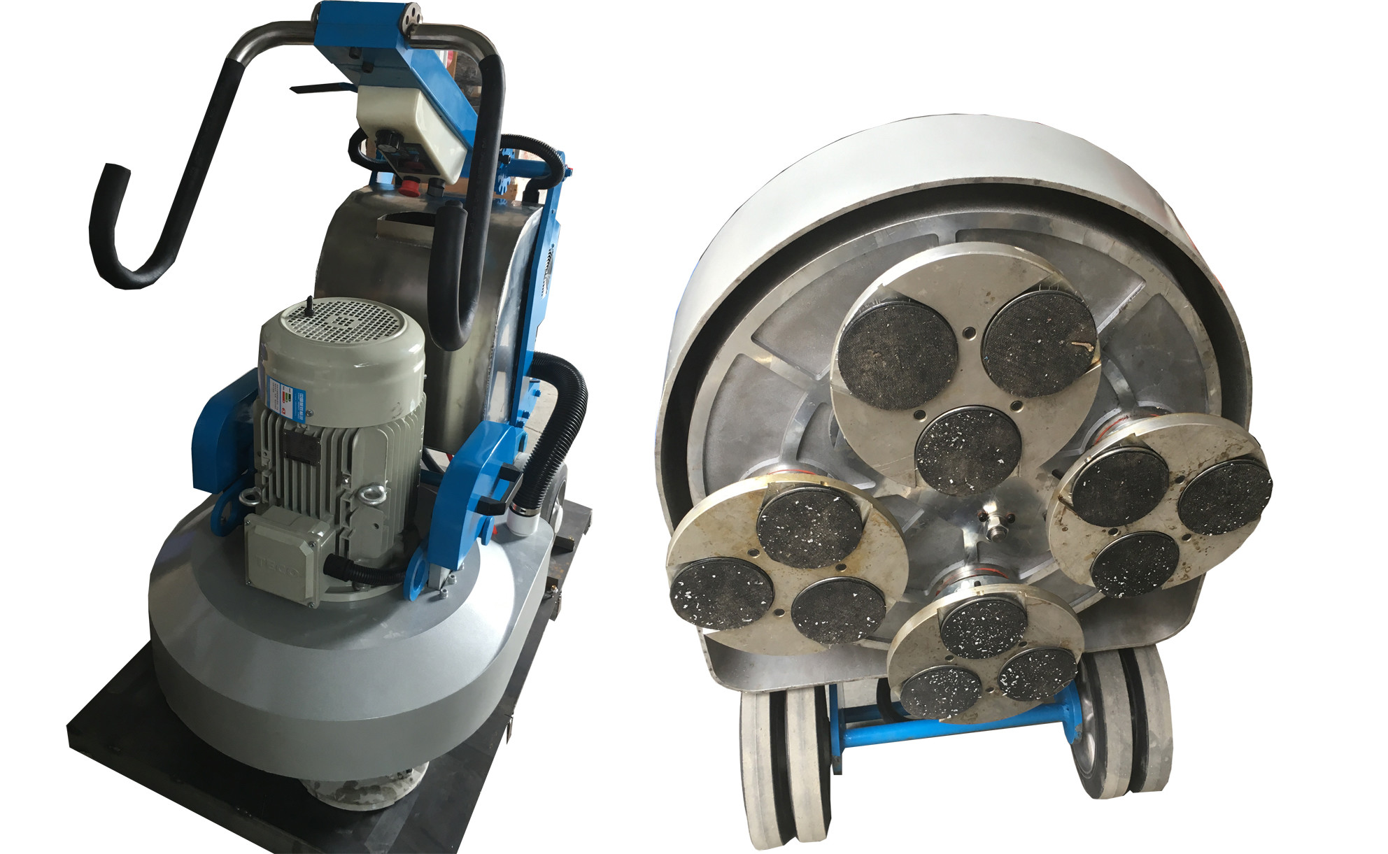 Multifunction 12 Heads Concrete Floor Grinder 650mm Casting Mould Planetary System