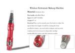 Red Permanent Makeup Tattoo Kit Electric Wireless Rechargeable Permanent Makeup
