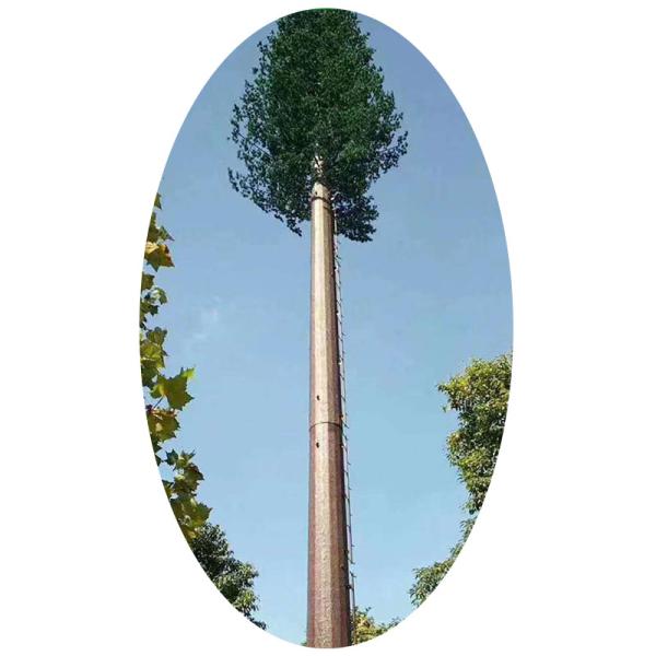 可定制20m-50m镀锌钢仿生树塔单极天线伪装电信塔配件树