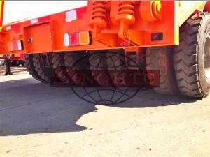 Wholesale 2x2 50 T Low Loader Semi Trailer , 2 Line Four Axle Heavy Duty Low Bed Trailers from china suppliers