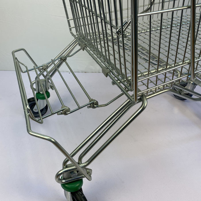 Metal General 180L Store Shopping Cart CE Certificate Foldable Steel Shopping Cart