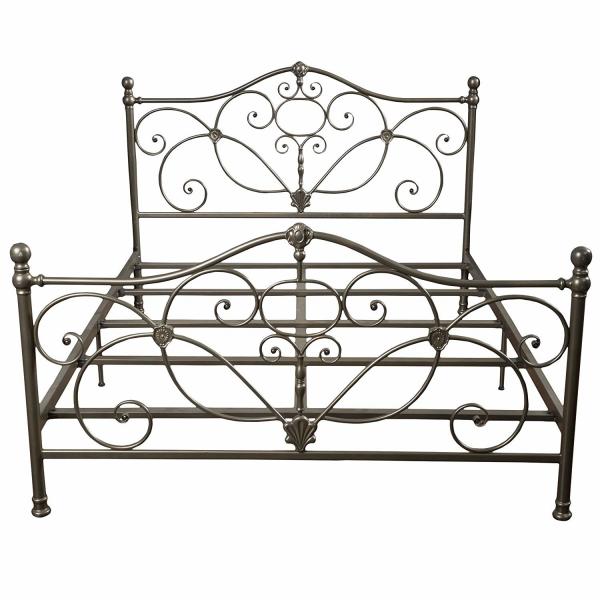 Quality Bedroom Antique Antique Wrought Iron Bed Frame ,  Metal Furniture Bed for sale