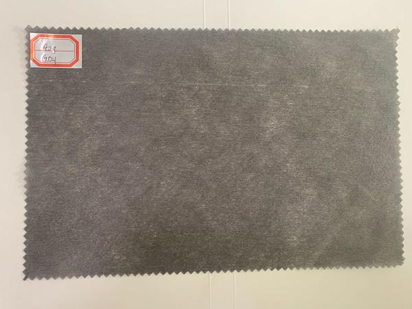 40g Polyester Spunlaced Non-Woven Fabric Gray GRS For Artificial Leather