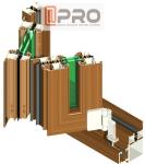 Multi - Panel Aluminum Folding Doors For Residential Energy Efficient pleated
