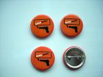 Professional Customized Metal 5mm Thickness Pins Buttons Badges