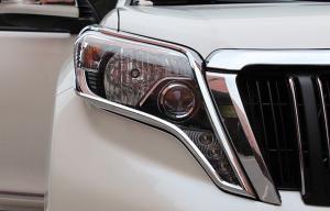 Wholesale ABS Plastic Chrome Headlight Bezels For 2014 Toyota Prado FJ150 from china suppliers