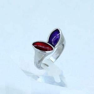 Wholesale FAshion 316L Stainless Steel Ring With Enamel LRX137 from china suppliers