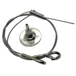 Spot Wholesale steel lock suspension kits single clip wire rope hanging lamp