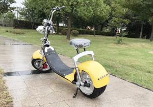 Wholesale EcoRider 1000W 60V 10ah Big solid tire Two Wheel Electric Motorcycle Scooter Citycoco With front lamp and speedmeter from china suppliers