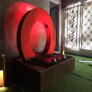 Wholesale Rusty Corten Steel Water Feature 2mm Decorative Water Fountains from china suppliers