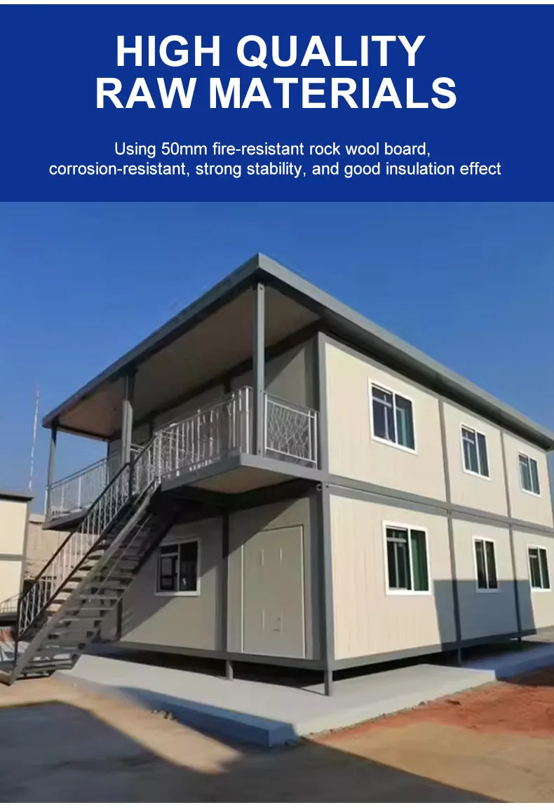 Modern Steel Frame Flat Pack Container House for Office Workspaces