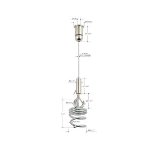 Wholesale Easy Installation Acoustic Panel Wire Hanging Kit Spiral Corkscrew Anchor YW86437 from china suppliers
